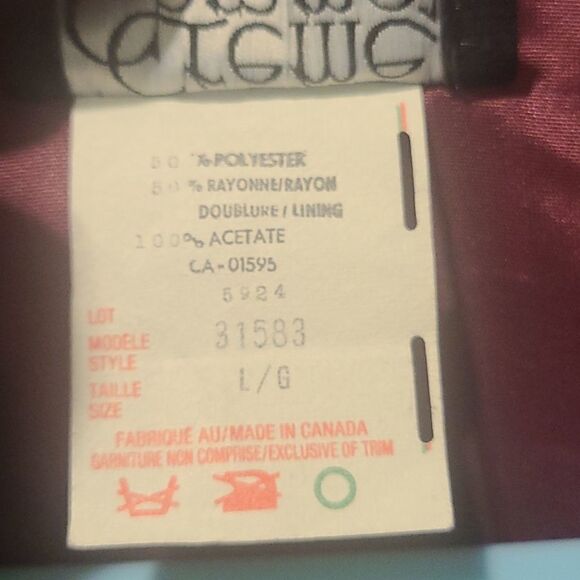 LADIES Large Creme Caramel Brown Check Suit Jacket - Picture 4 of 10